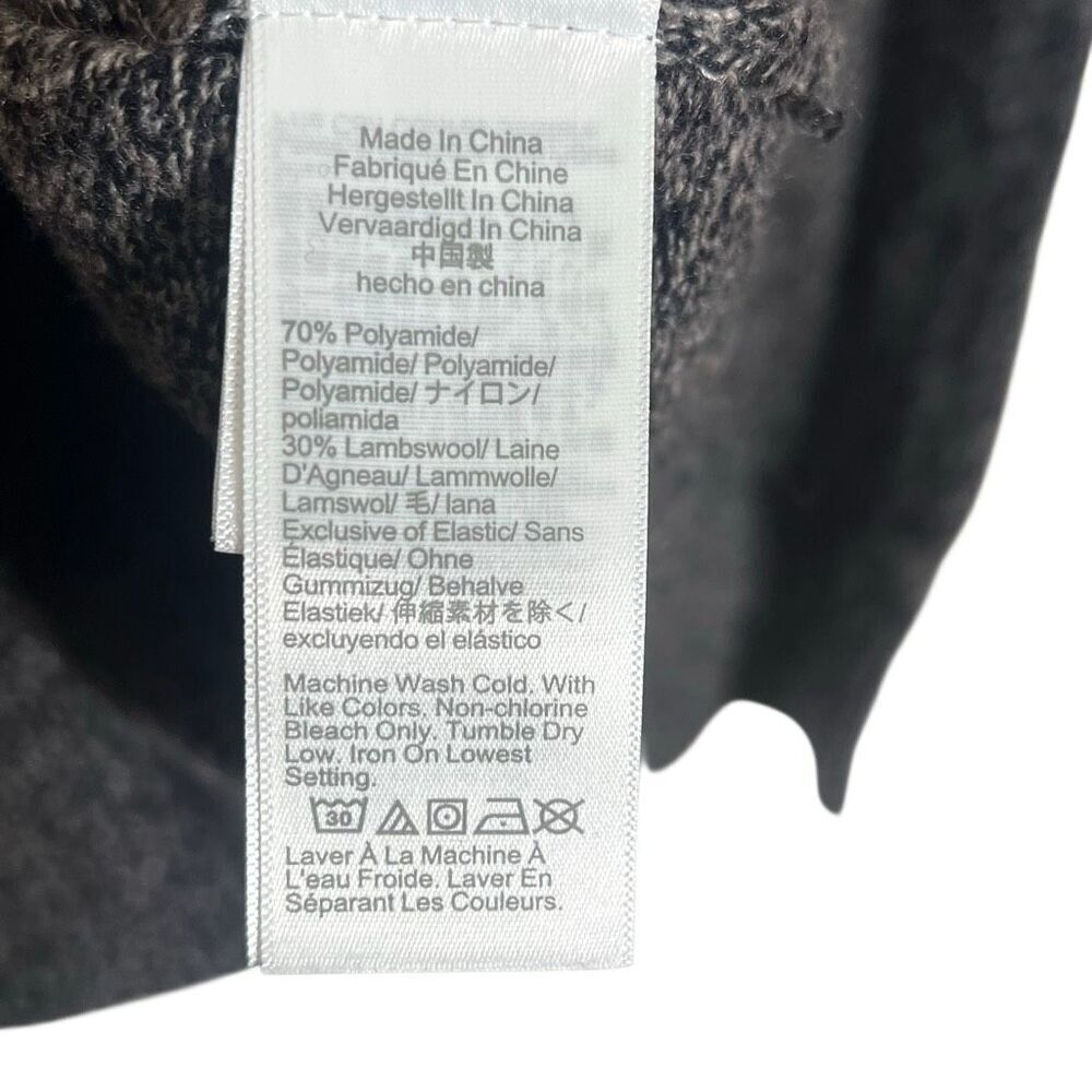 J. Crew Lambswool Blend Marled Crewneck Pullover Sweater Charcoal Gray Sz Large - Picture 7 of 8
